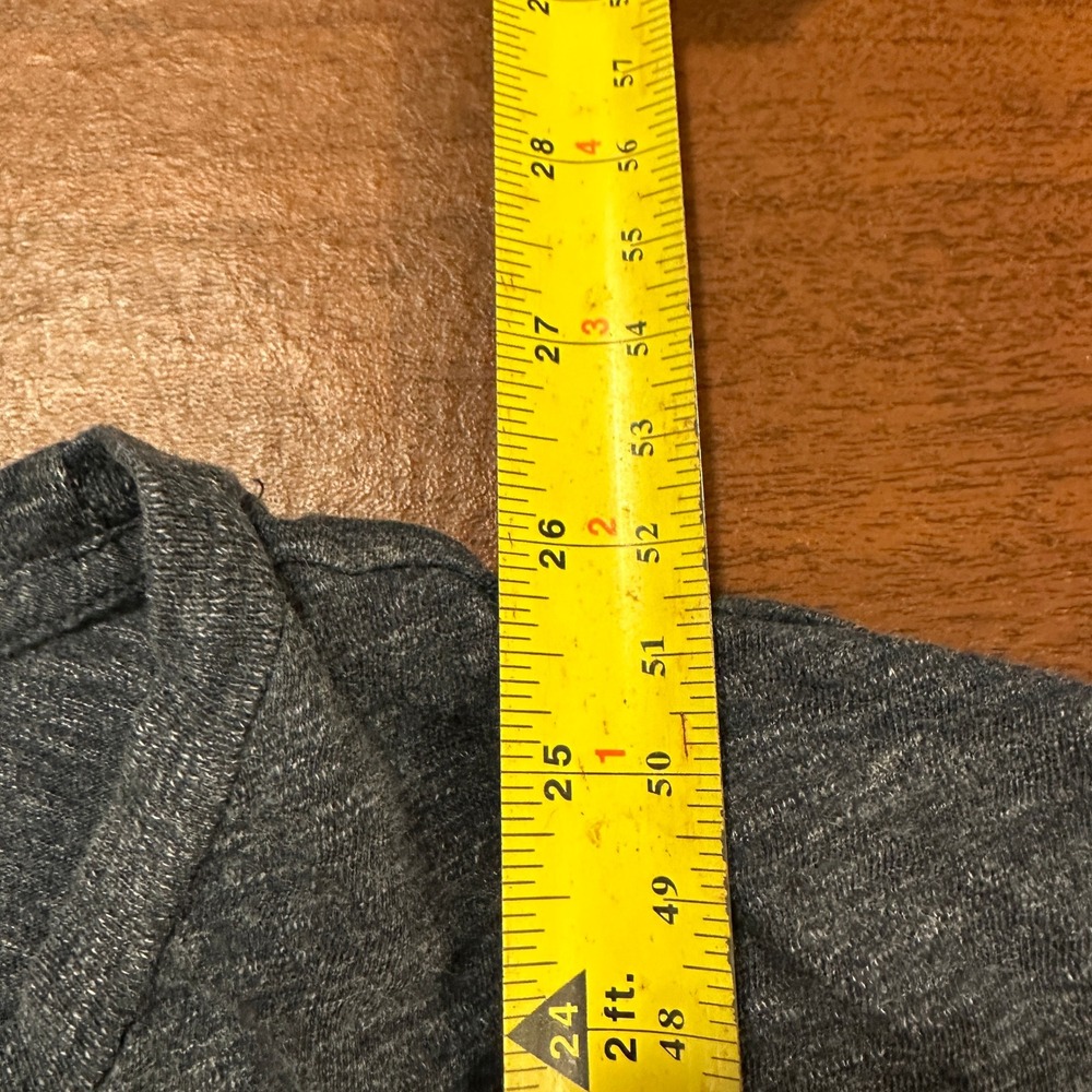 Polo Ralph Lauren Mens L Long Sleeve T-Shirt Grey Heather Cotton White Pony - Picture 8 of 9